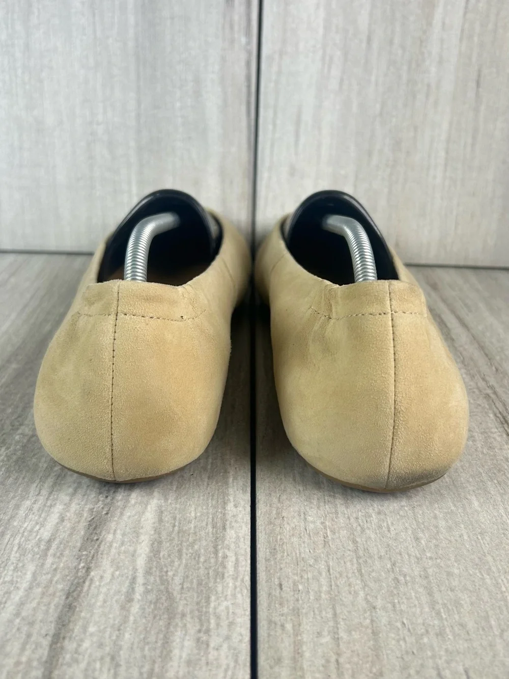 Dansko Mollie Taupe Beige Suede Ballet Flats Slip Loafer Women's Size 10 EUR 40